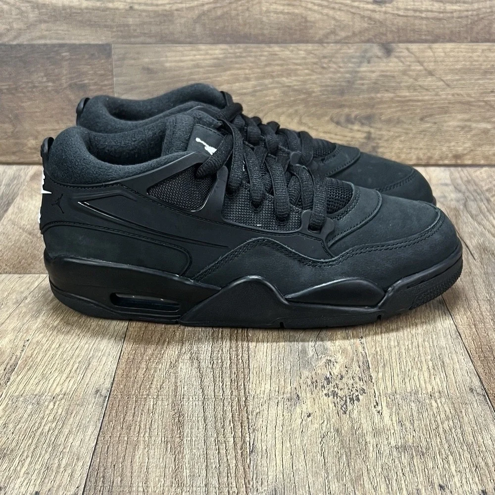 Air Jordan 4 RM Triple Black Cat Sneakers New Size 6y / 7.5 FQ7938-004